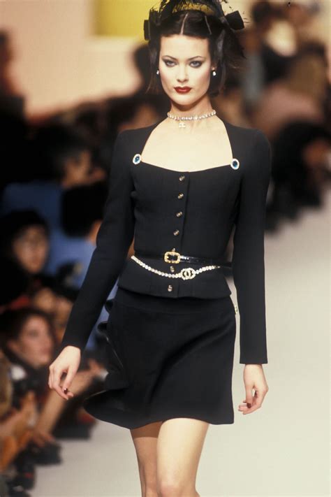 vintage 90s chanel dress|famous chanel models.